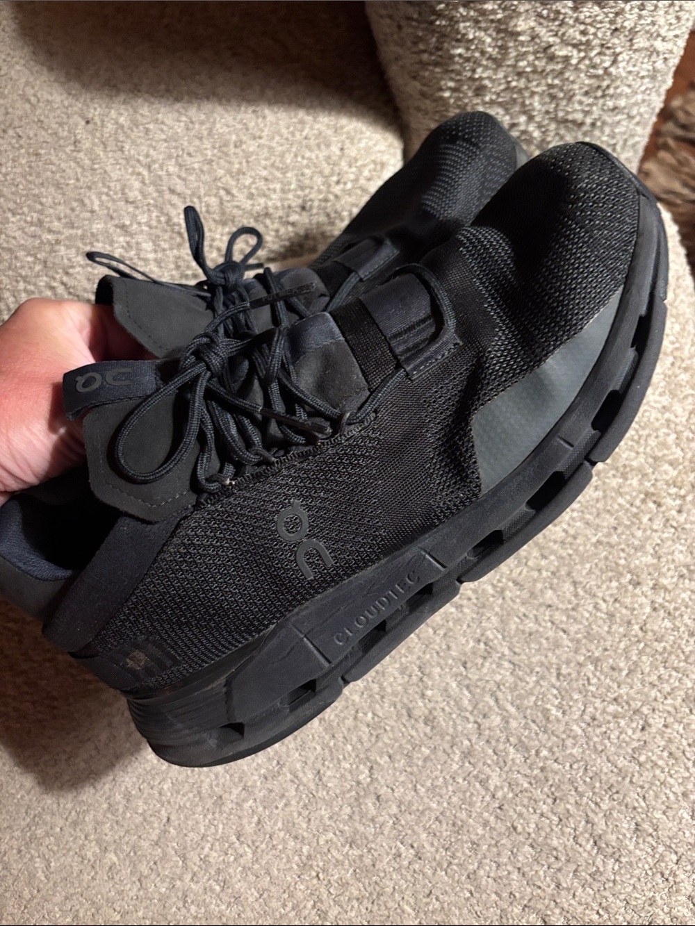On Running Black Men's Cloudnova Sneakers
